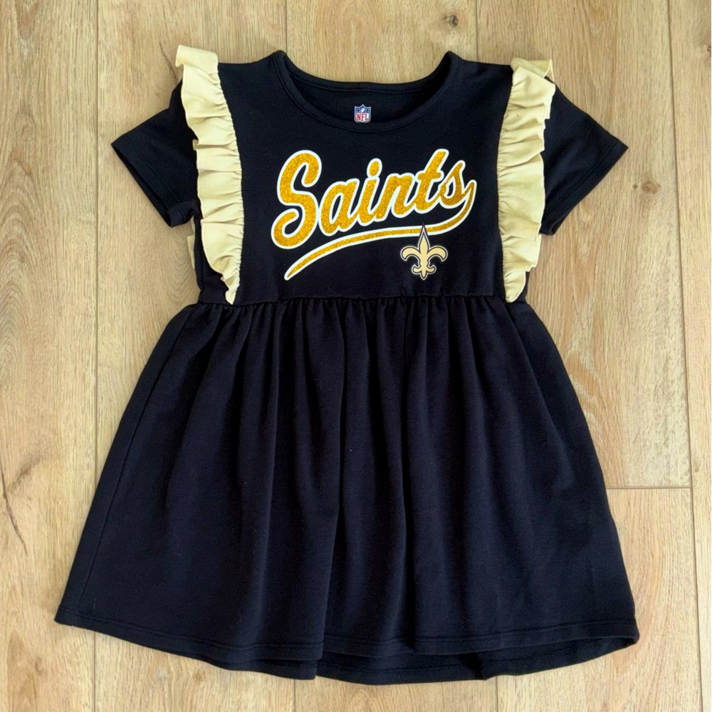New Orleans Saints Too Cute Tri-Blend Dress Size 5/6